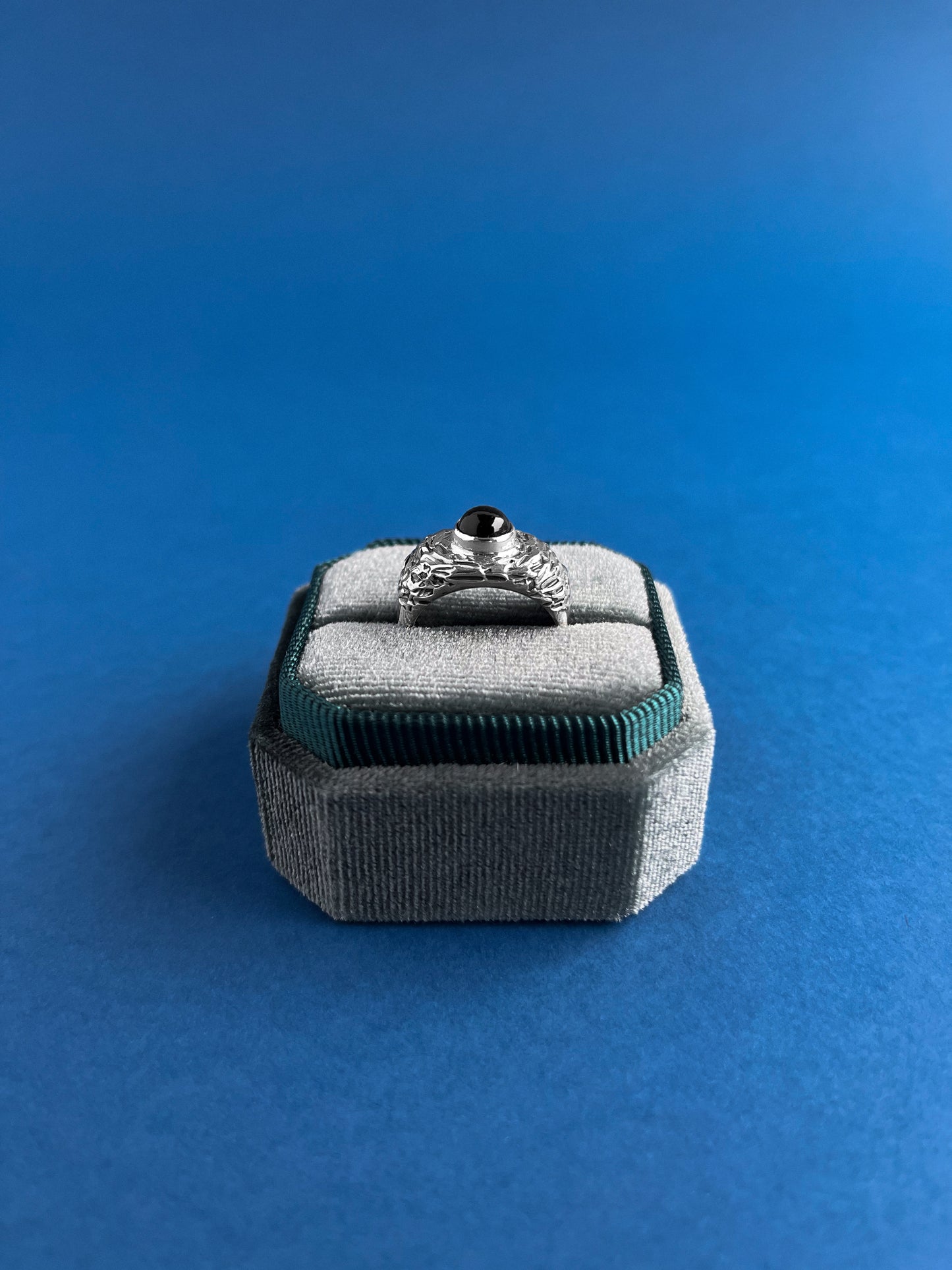 Onyx Wave Ring